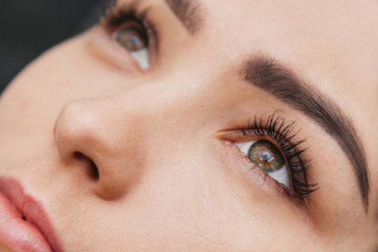 Aesthetic Clinic in Ilford and Canterbury close up of woman's under eye area and flawless facial skin